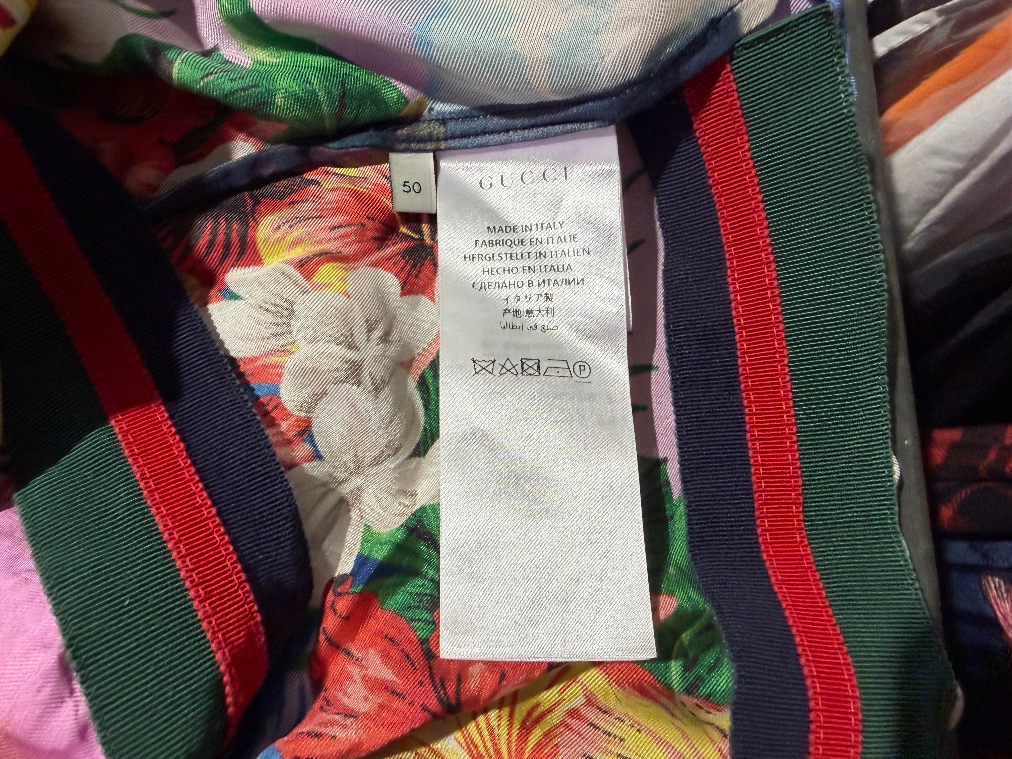 USED Gucci Tropical Hawaiian Bowling Shirt - Multi Size 50 / Large