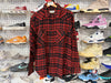 USED Saint Laurent Flannel Shirt - Red Size Large