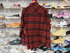 USED Saint Laurent Flannel Shirt - Red Size Large