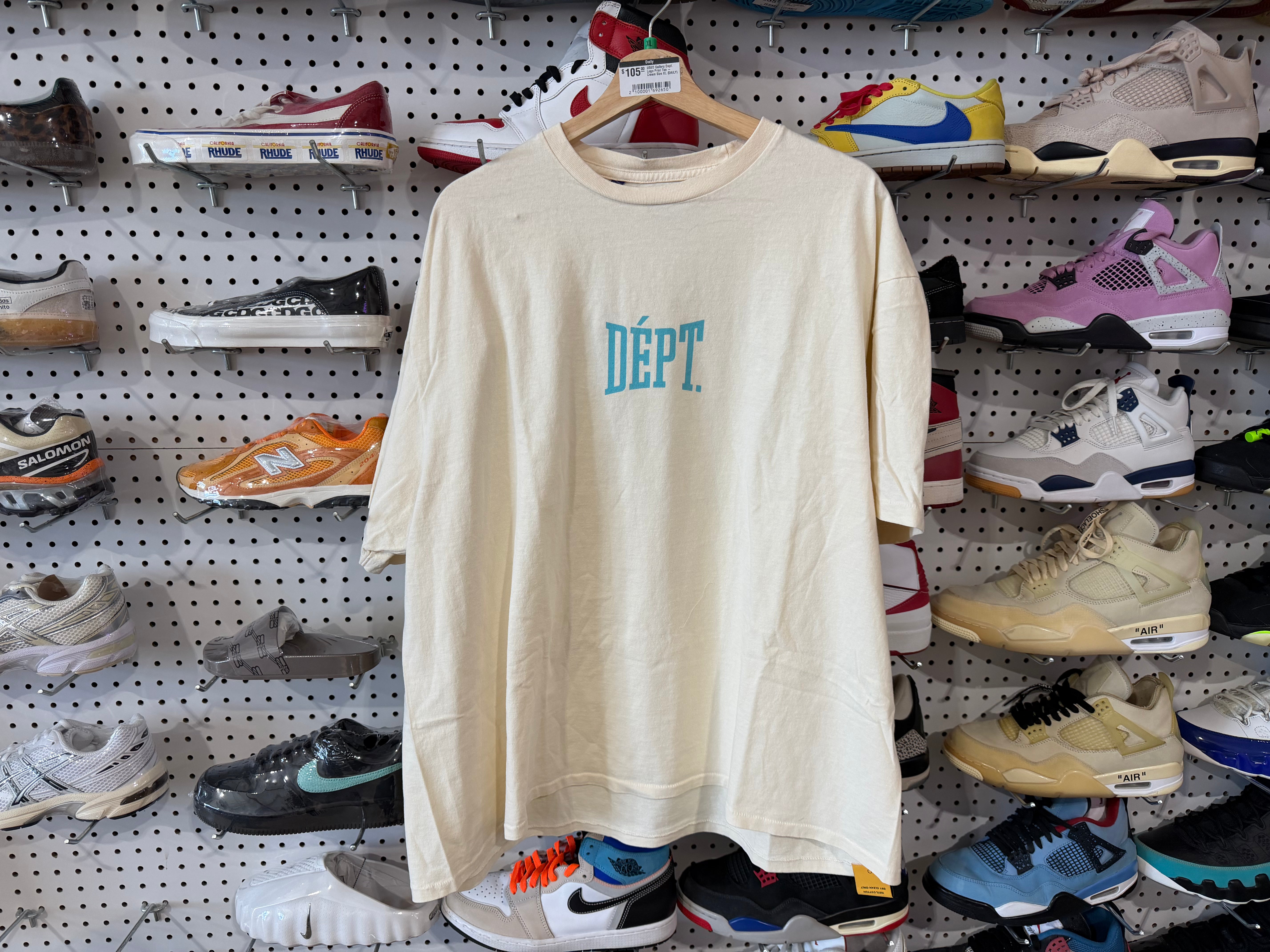 Gallery Dept. Logo Print Tee - Cream Size XL