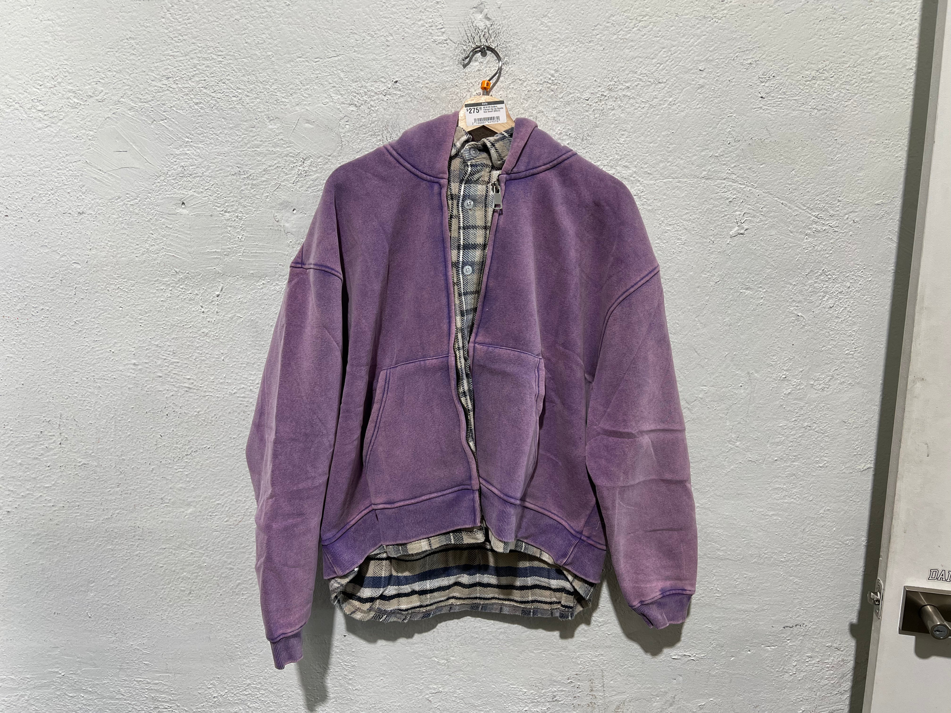 NEW GV Gallery Flannel Zip Up Hoodie