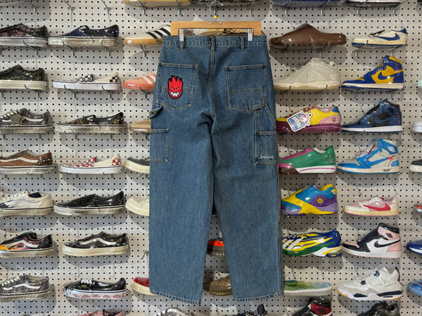 New Supreme Spitfire Double Knee Painter Pant - Blue Size 32