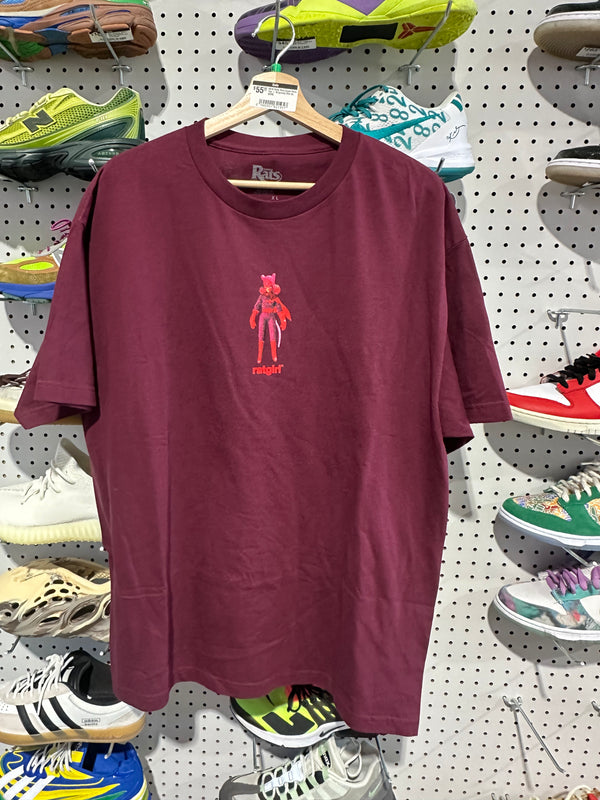 NEW Stray Rats Super Hero Tee - Burgundy Size XL
