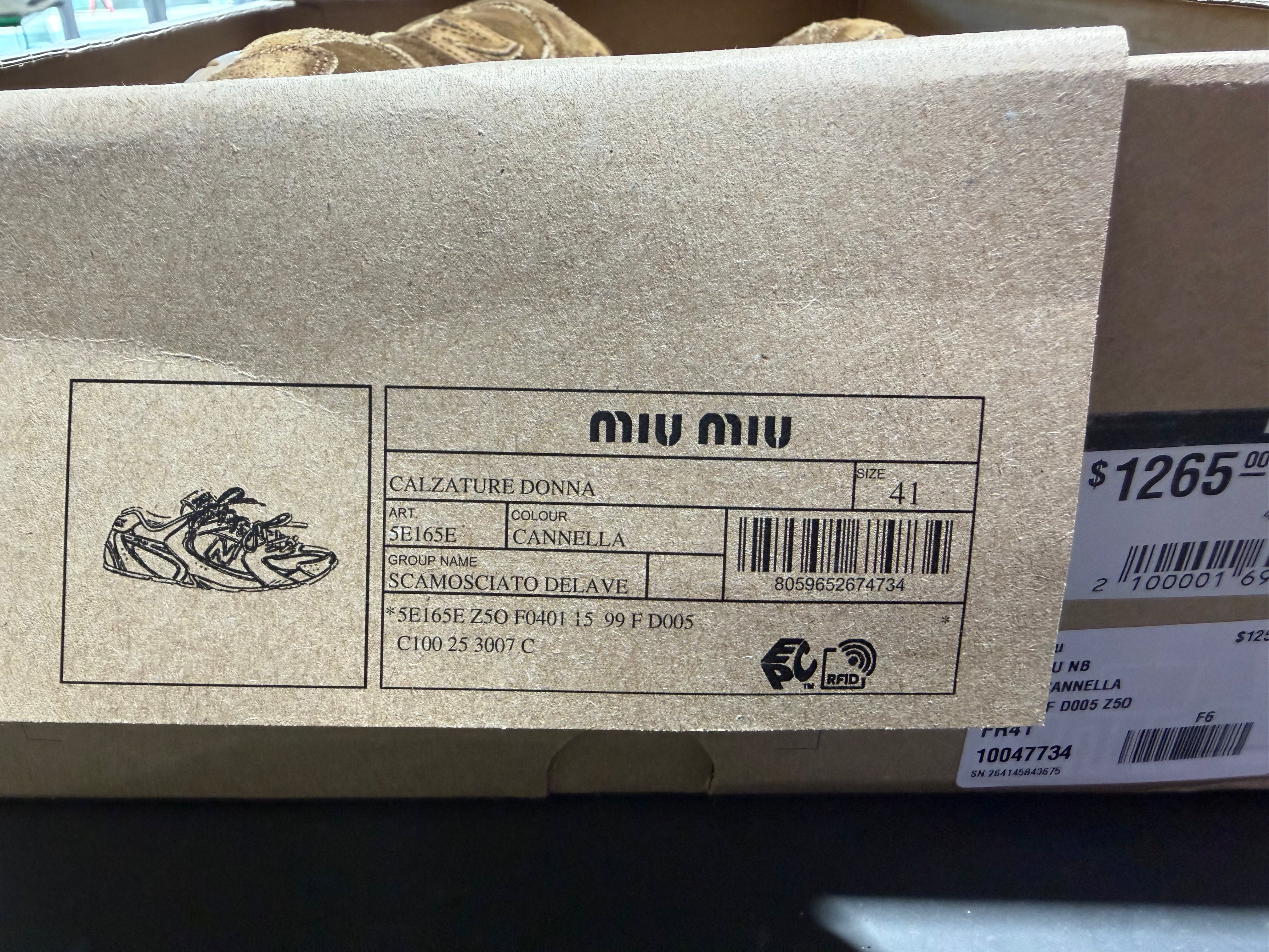 New Balance 530 SL x Miu Miu - Cinnamon Size 41//8M (CON)