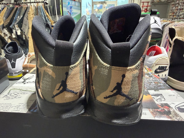 Air Jordan 10 Retro - Woodland Camo Size 9