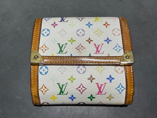 USED Louis Vuitton x Murakami Wallet - White