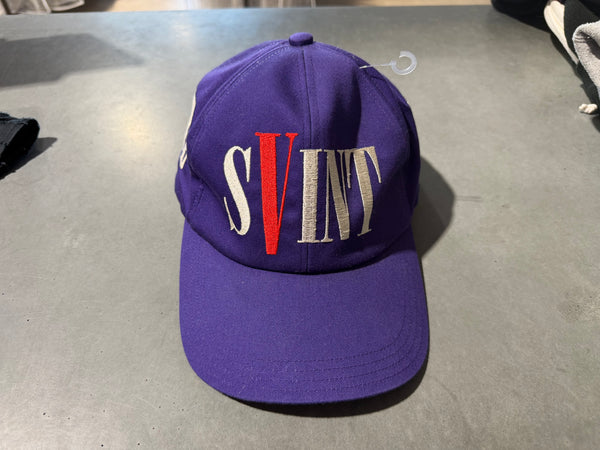USED Saint Michael x Vlone 6 Panel Hat - Purple