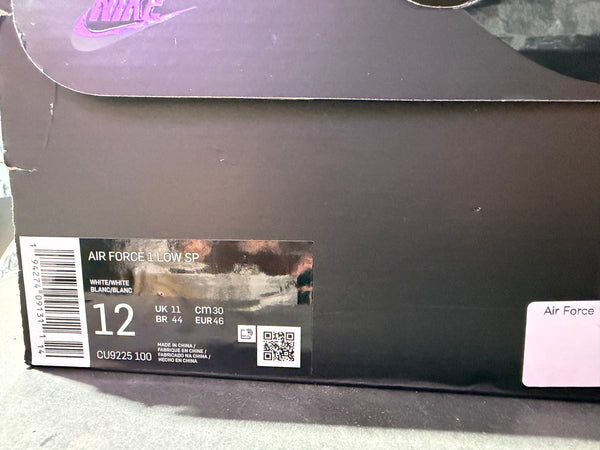 Nike Air Force 1 Low / Supreme - White Size 12