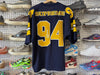 USED Supreme Sequin Football Jersey - Navy Size Small