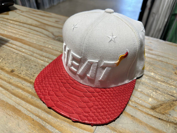 USED Just Don x Mitchell & Ness Hat - White Miami Heat Finals