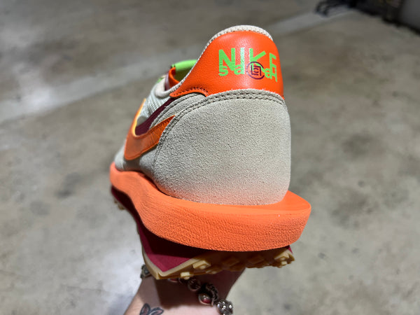Nike LD Waffle / Sacai CLOT - Kiss of Death Orange