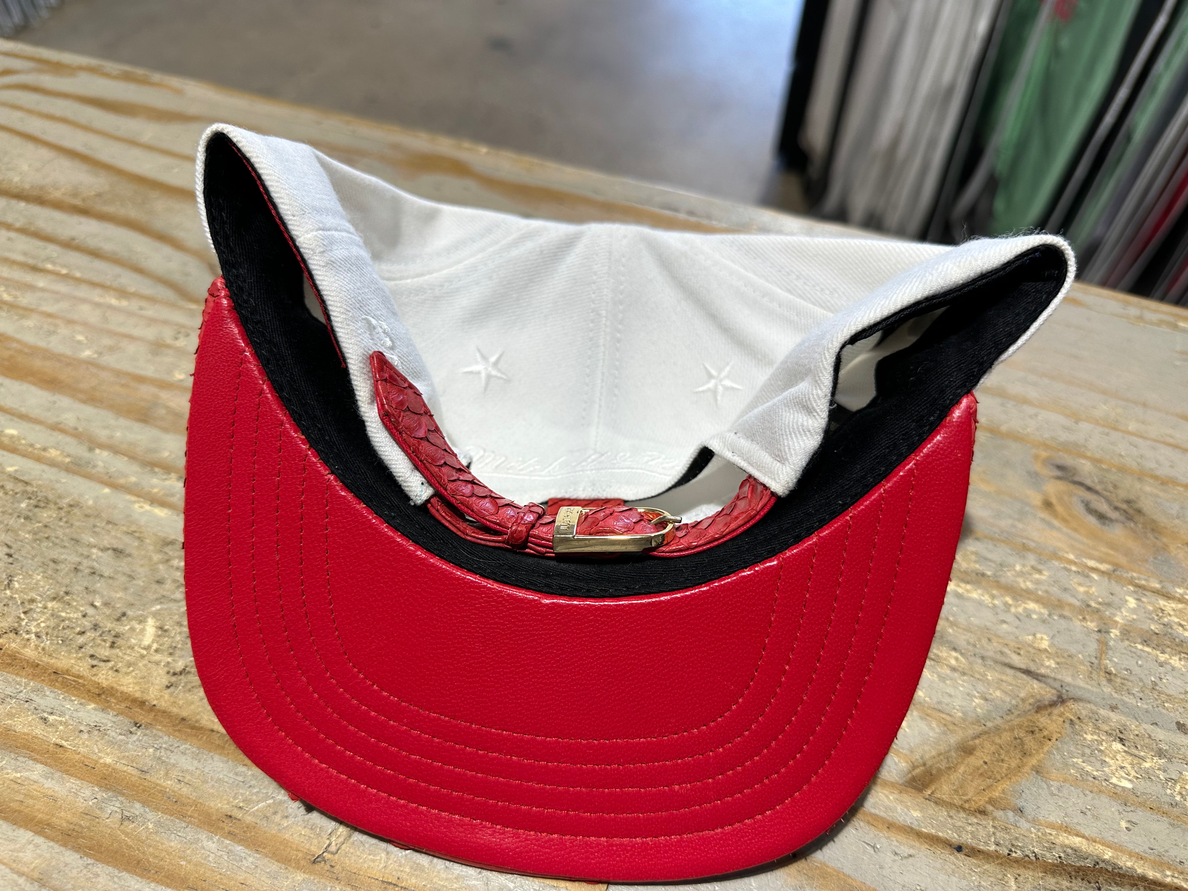 USED Just Don x Mitchell & Ness Hat - White Miami Heat Finals