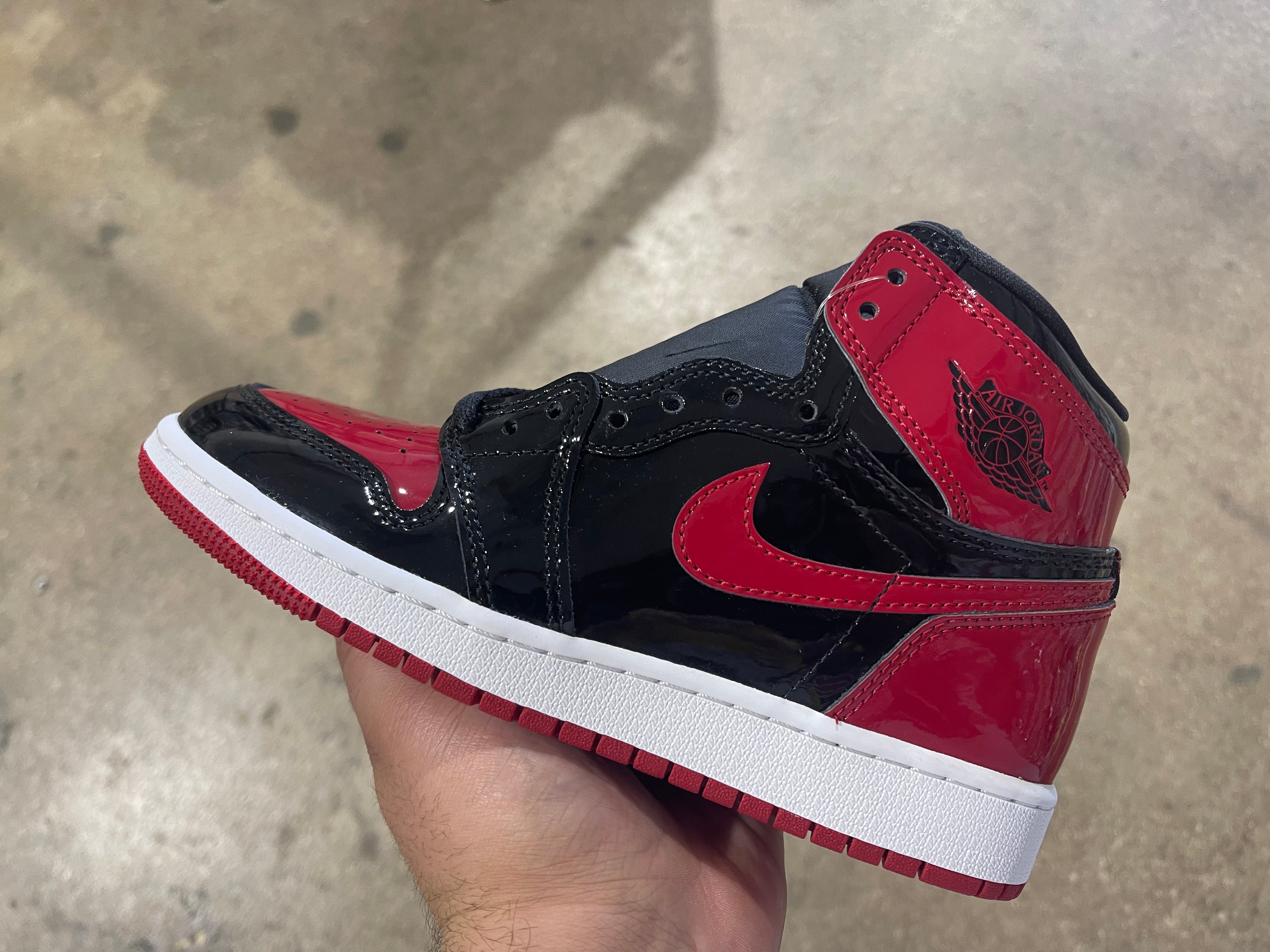 Air Jordan 1 Retro High OG (GS) - Bred Patent